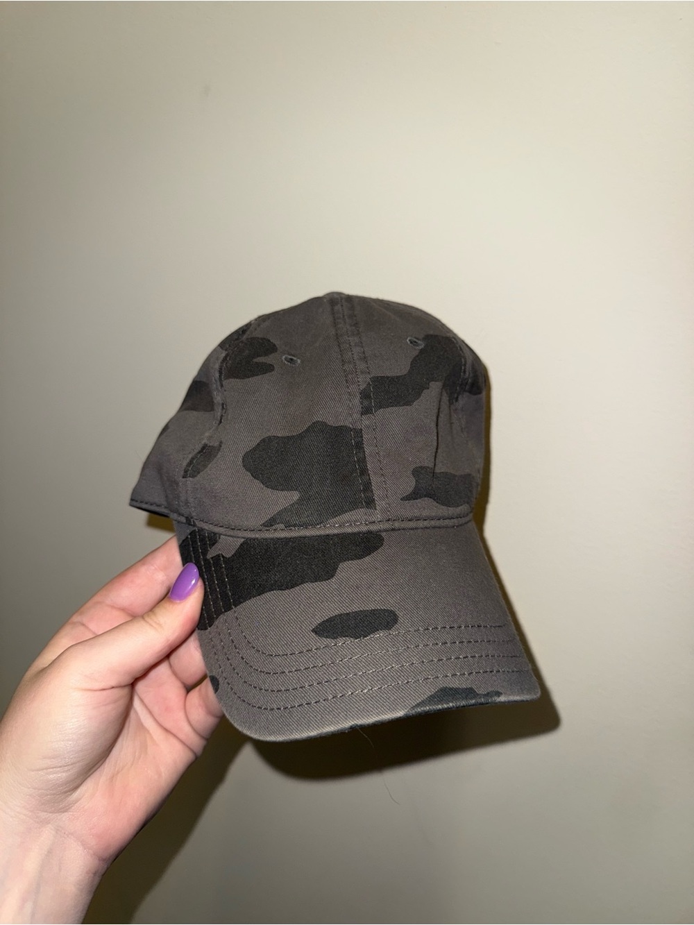 aerie Dark Gray & Black Camo Cap